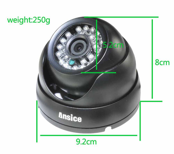 Analog Camera 1000tvl  Security Metal Dome Camera  Weather Proof  IP66 Night vision Aanlog CVBS