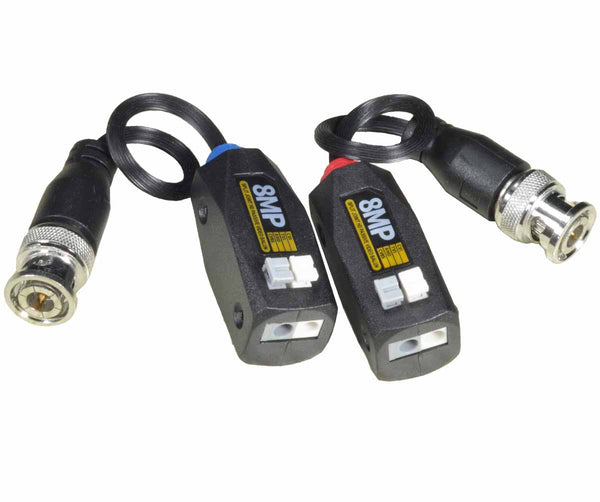 HD AHD/TVI/CVI  Passive Video Balun 8MP 5MP High Definition Spliced Passive Video Balun Transmission Twisted Pair Transmitter HD